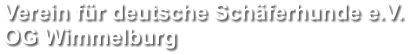 Verein f�r deutsche Sch�ferhunde e.V. OG Wimmelburg